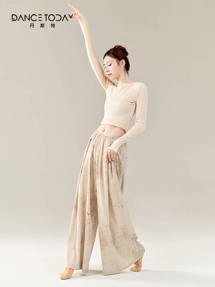 Dancetoday Modern Dance Loose Loose Loose Booth Wide Wide Pants Family Summer Dance Pants Chinese Dance Practice Service