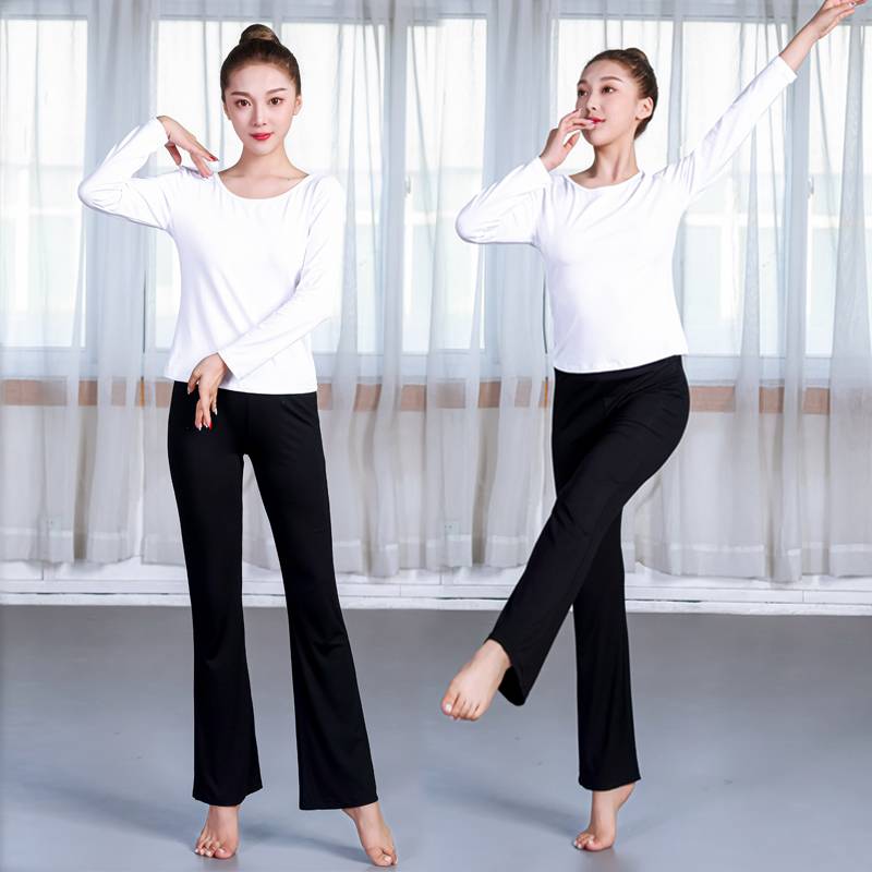 Dance practice service women's suit adult professional body pants student art test etiquette training clothes shirt modern dance uniform