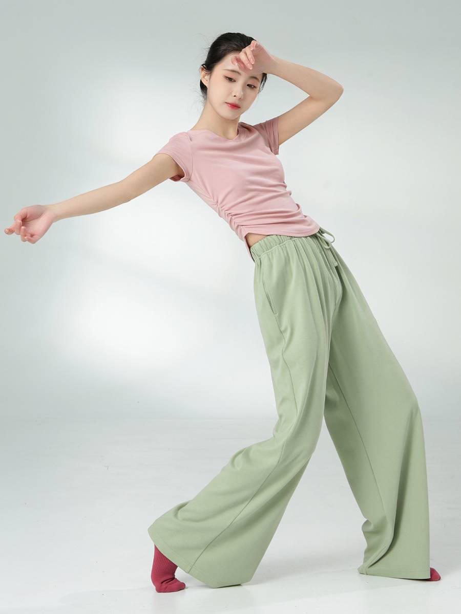 Little jasmine dance clothes short -sleeved female adult shape Chinese classical dance modern dance exercise uniforms are thin summer