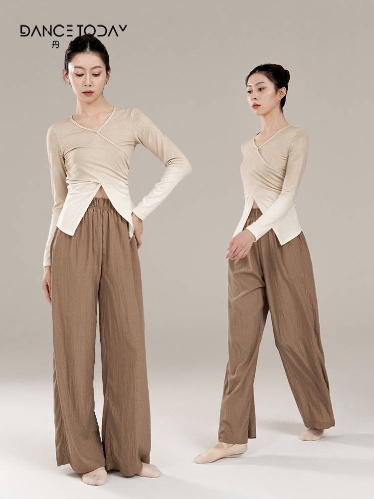 Dancetoday Modern Dance Dance Funny Female Long -sleeved Dancing Special Top Spring New Classical Dance Sports Clothing