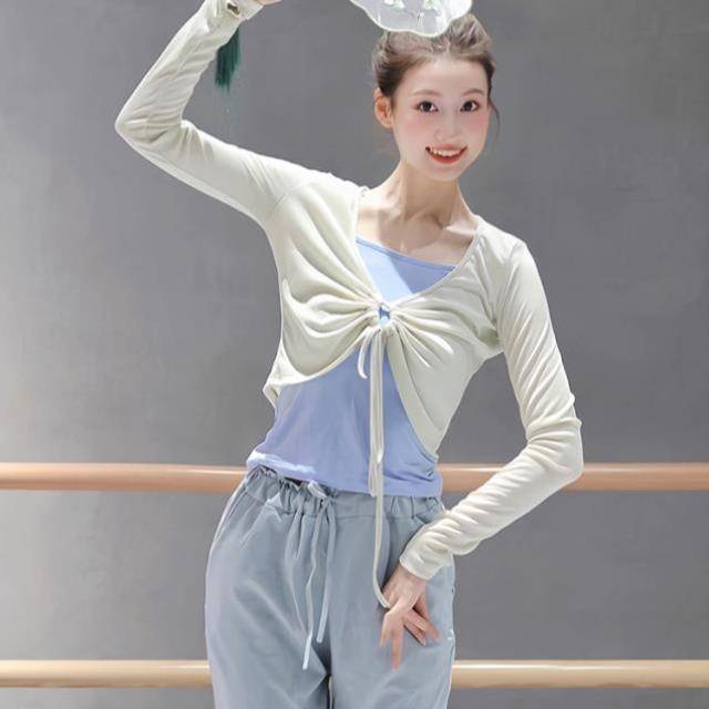 Classical Dance Dance Funmore Summer Chinese Dance Clothing Basic Training Modern Dance Clothing Fashion Dance top Women's new models