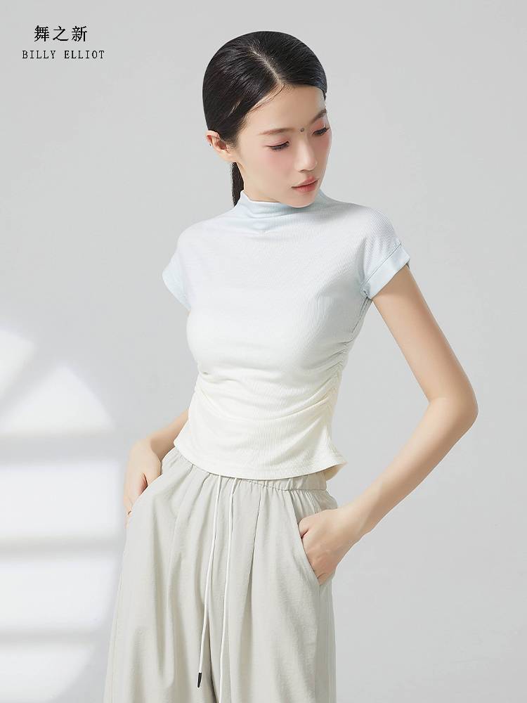 Modern dance top classical dance clothes 2024 new Chinese dance adult shape short -sleeved summer dance practice service