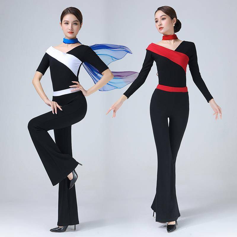New shape training service female 2024 etiquette show high -end mentor model Modern dance exercise suit customization customization