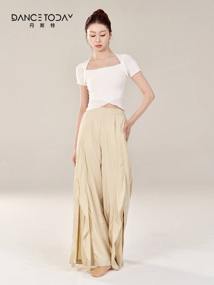 dancetoday classical dance -shaped physical fitness service summer 2024 new short top shirt short -sleeved modern dance service
