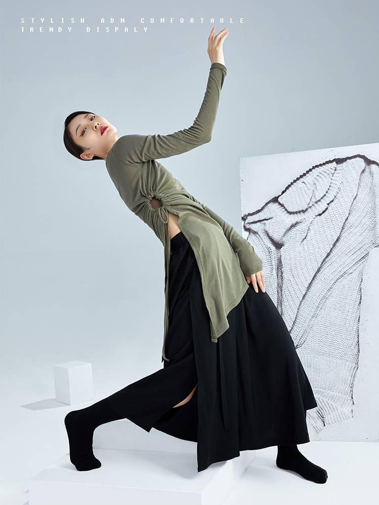 S83 Modern Dance Female Female Practice Dance Dance Teacher Dressing Teacher Dance Dancing Clothing Modal Autumn and Winter New