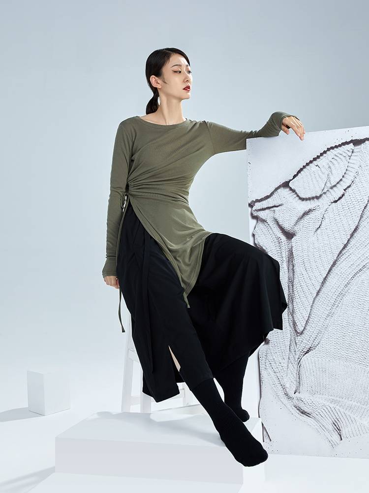 S83 Modern Dance Female Female Practice Dance Dance Teacher Dressing Teacher Dance Dancing Clothing Modal Autumn and Winter New