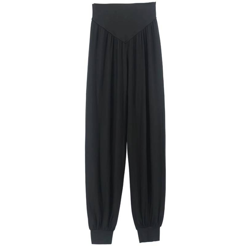 Dance pants female adult black summer thin Harun pants modern dance Modal body pants training exercise clothes trousers