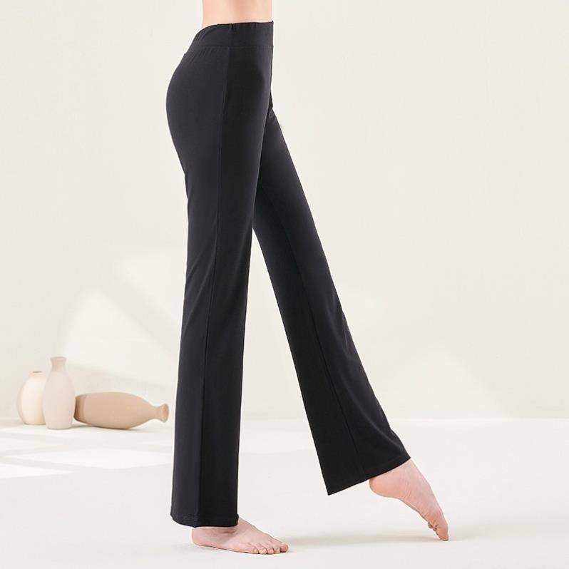 Dance pants female Modal set black micro -shaped body trousers straight and loose modern Chinese dance dance exercises