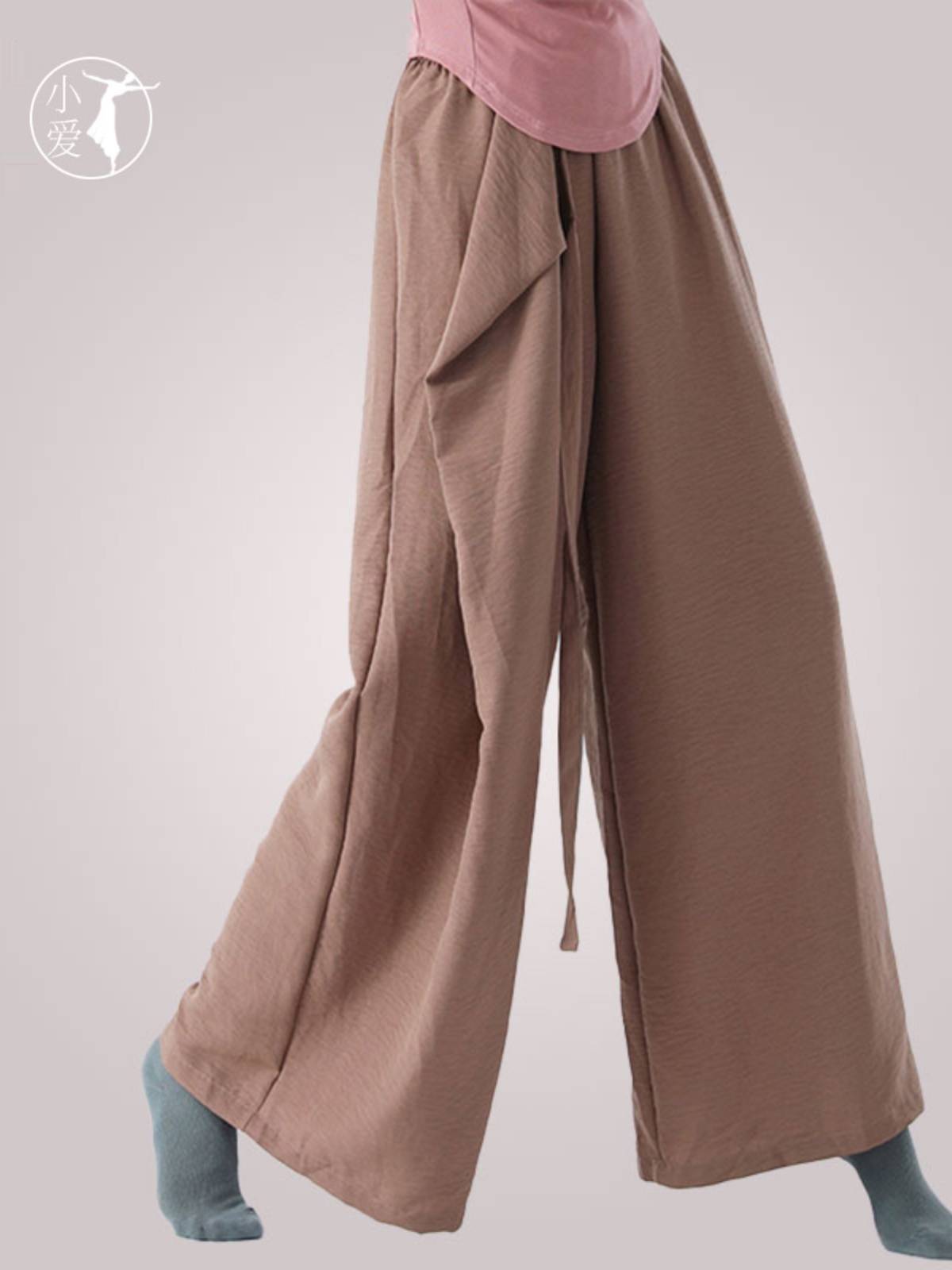 2024 New Modern Dance Practice Dance Fun Lead, Broad -legged Men and Women Classical Dance Pants Loose Professional Dance Pants