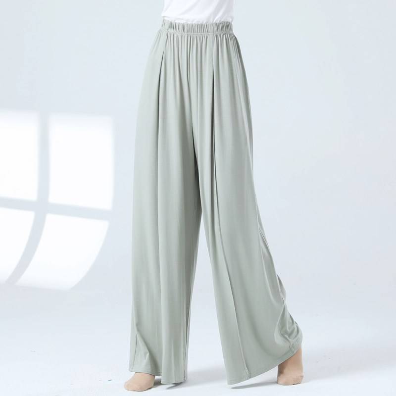 New Modern Dance Pants Men and Women Dance Pants High -waist straight -legged Wide -legged Pants Classical Dance Four Seasons Dance Pants