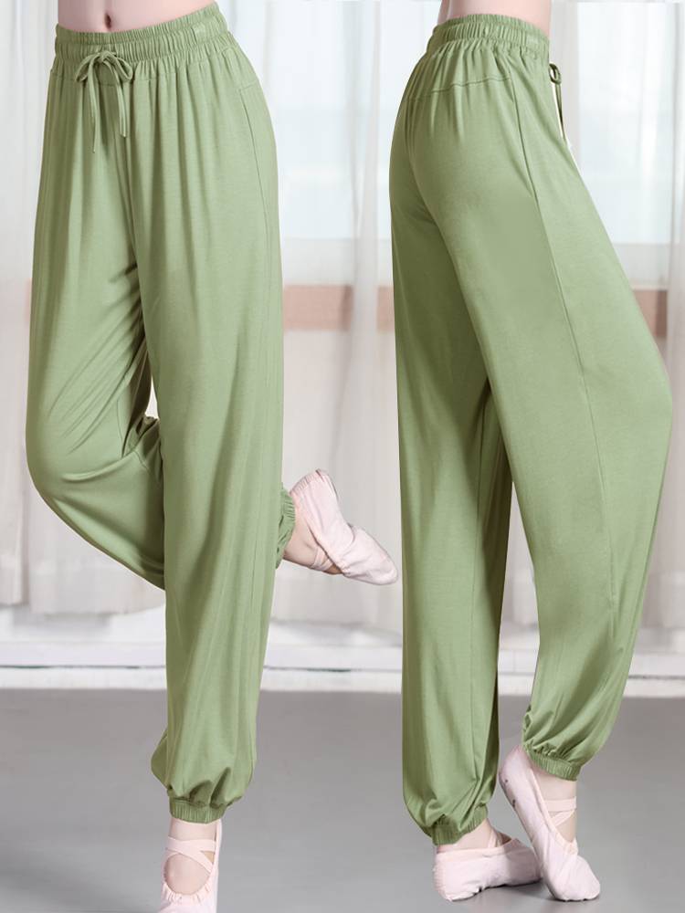 Dance pants female spring and summer Modal -shaped sports jacket Chinese classical modern dance suit carrot pants practice clothing