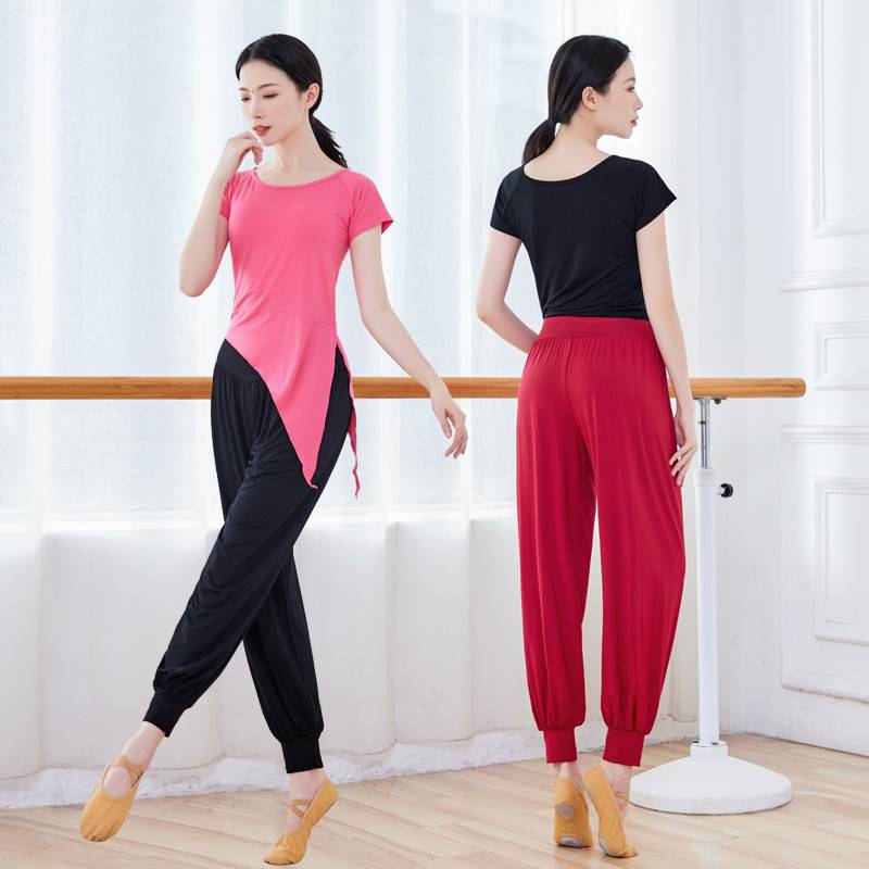 Dance pants female lantern trousers practice pants Modal dance clothes jacket loose shape clothes modern dance exercises summer