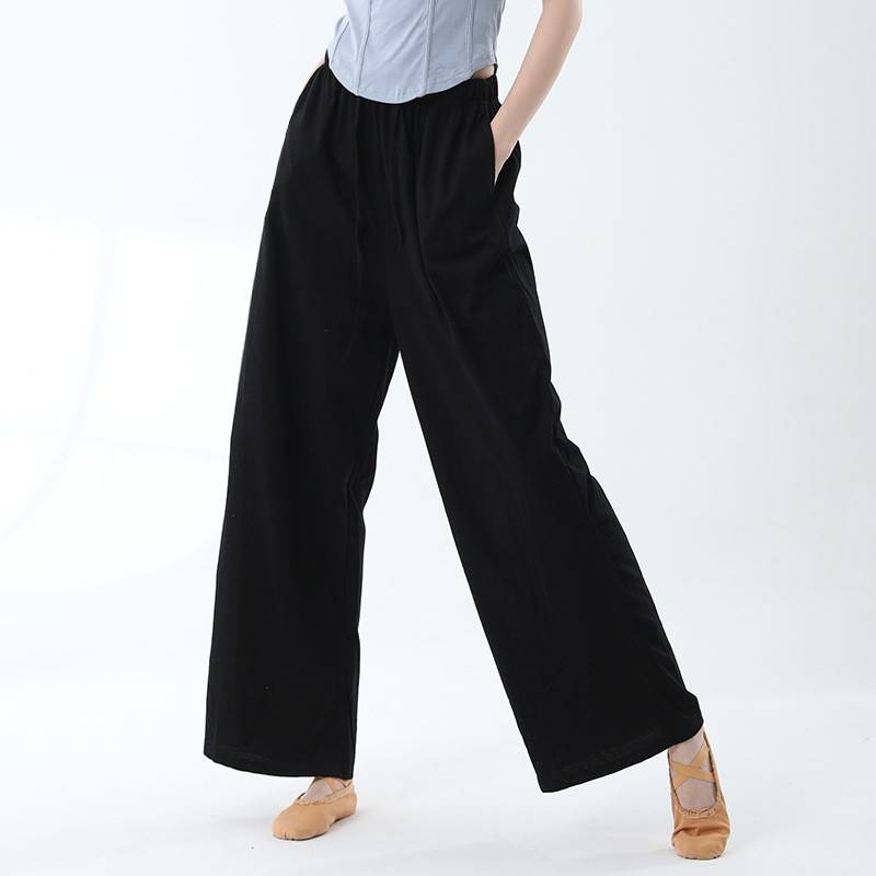 Classical dance wide -leg pants, cloud pants practice pants dance clothes loose straight pants modern dance pants dance dance pants