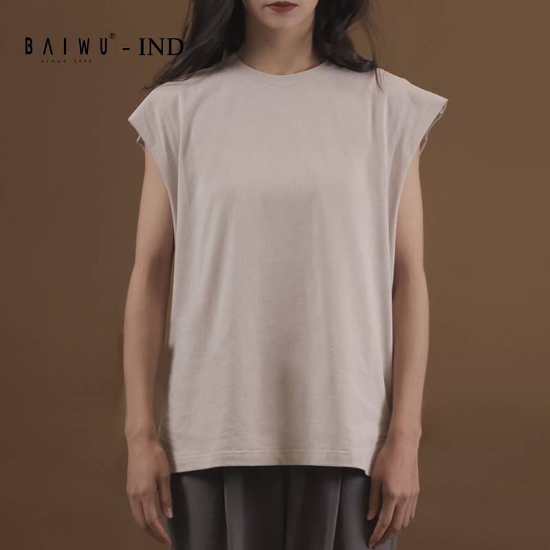 Baiwu Zhao Lei IND modern dance training vest designer model cotton men's and women's same sleeveless practice uniform top