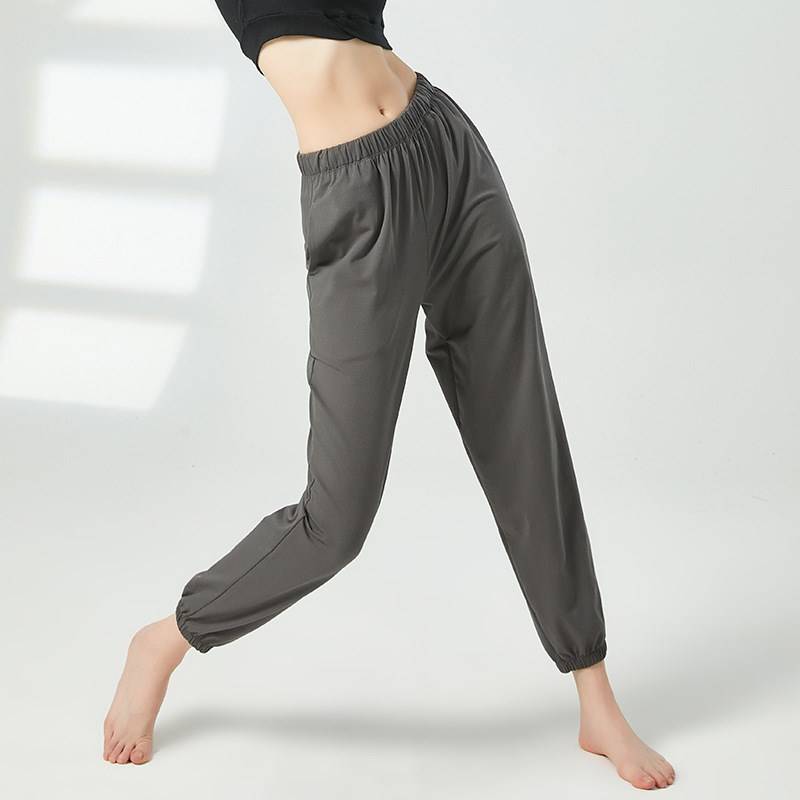 Modern dance pants body training clothing female thin cone dance pants classical dance carrot pants small feet long pants winter