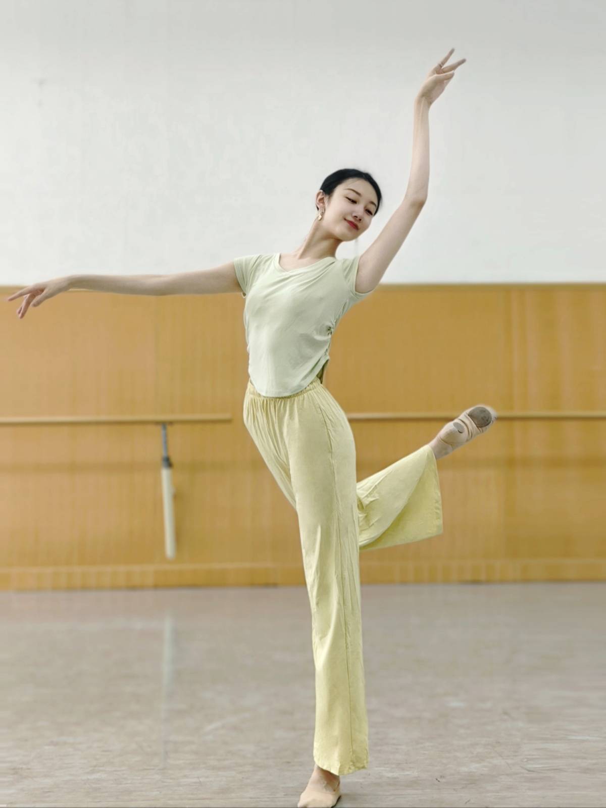 Summer adult modern dance clothing short -sleeved top training professional grade Chinese classical dancing female slim yoga