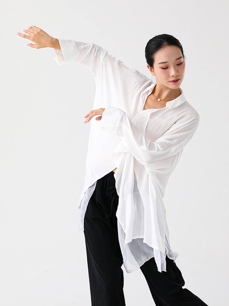 Classical Dance Modern Dance Performance Performance Shirts Loose Shirt Men and Women Dance Shirts Manjiang Hong Yuqing Crying Sand