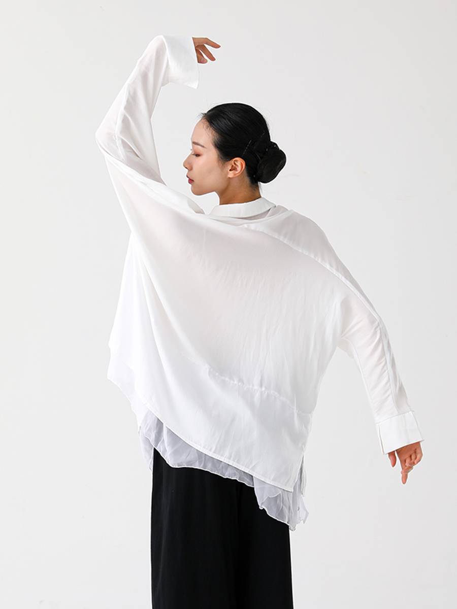 Classical Dance Modern Dance Performance Performance Shirts Loose Shirt Men and Women Dance Shirts Manjiang Hong Yuqing Crying Sand
