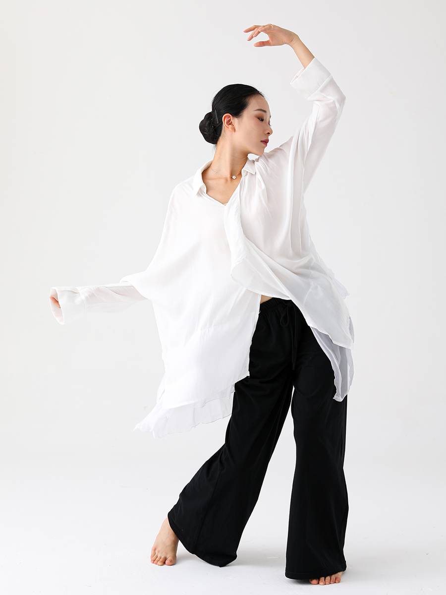 Classical Dance Modern Dance Performance Performance Shirts Loose Shirt Men and Women Dance Shirts Manjiang Hong Yuqing Crying Sand