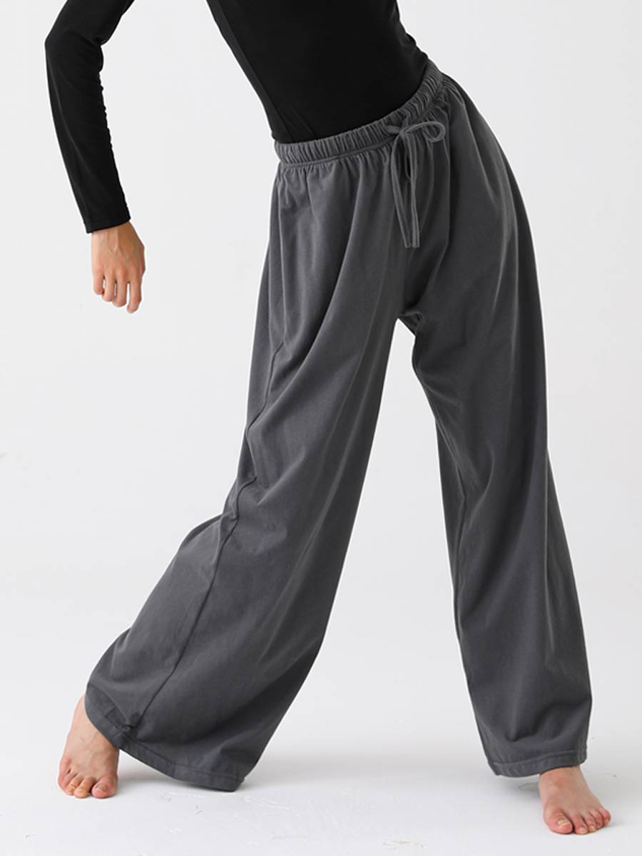 Modern dance exercise pants adult Chinese dance classical dance exercise men and women, the same loose dance wide -leg pants