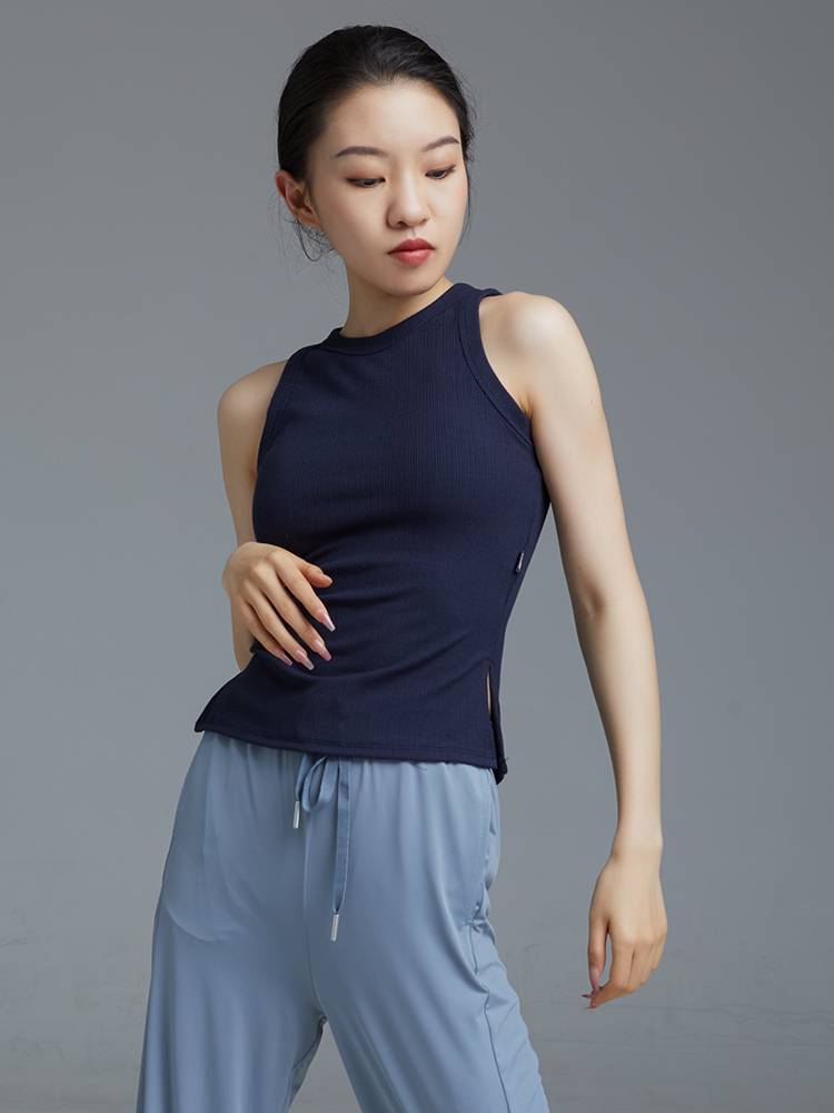 Gorgeous Solo Dance Server Sleeveless Top Solk Top Female Chinese Dance Club Slip Vest Modern Dance Practice Summer Summer