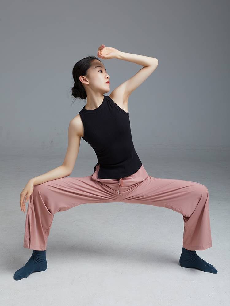 Gorgeous Solo Dance Server Sleeveless Top Solk Top Female Chinese Dance Club Slip Vest Modern Dance Practice Summer Summer