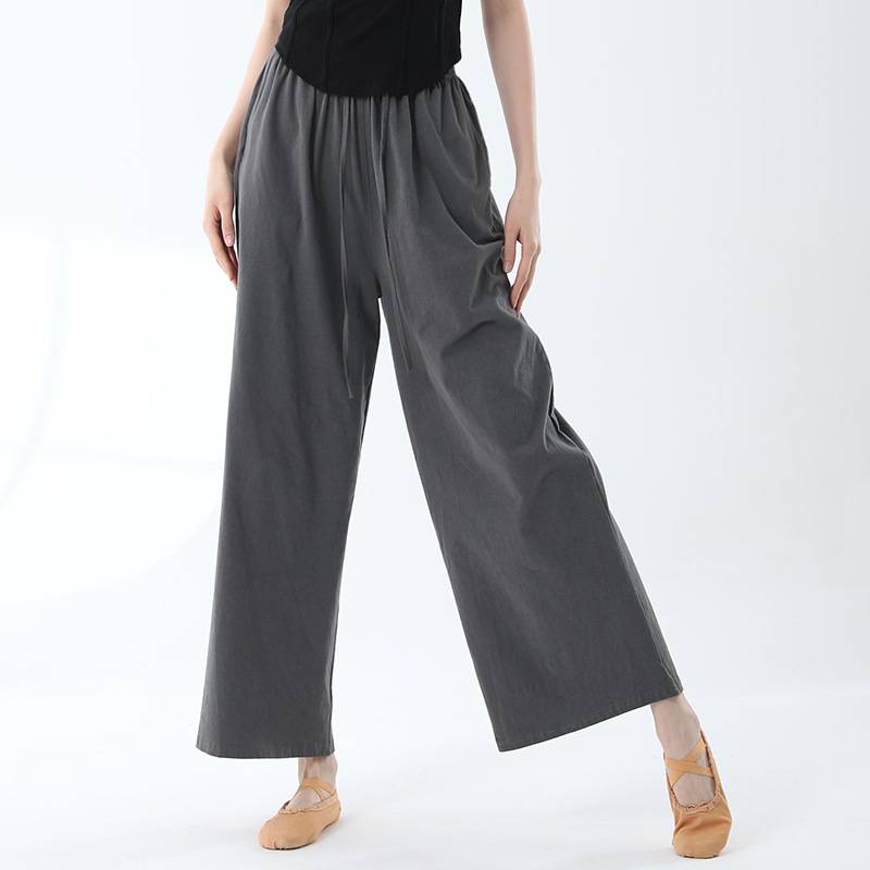 Modern dance wide -leg pants men's and women's same models loose dance pants classical dance test big dumpling pants straight pants summer