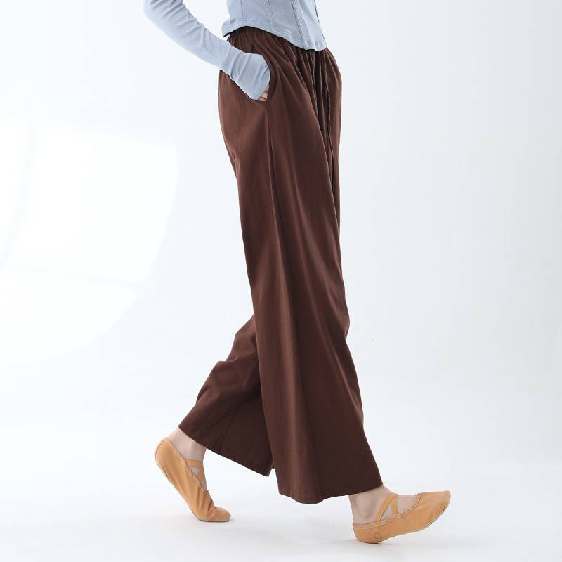 Modern dance wide -leg pants men's and women's same models loose dance pants classical dance test big dumpling pants straight pants summer