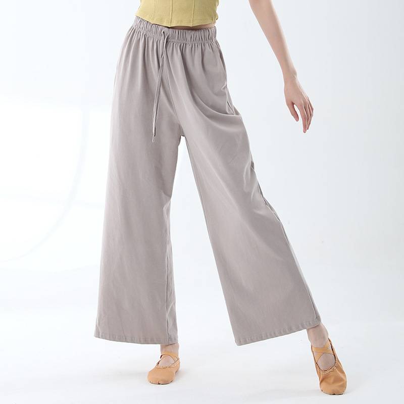 Modern dance wide -leg pants men's and women's same models loose dance pants classical dance test big dumpling pants straight pants summer