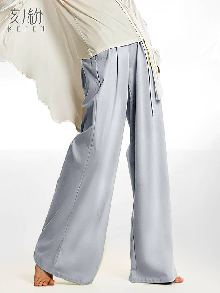 Modern dance pants practice service men's wide -leg pants loose Chinese dance performance clothes elegant adult body practice pants