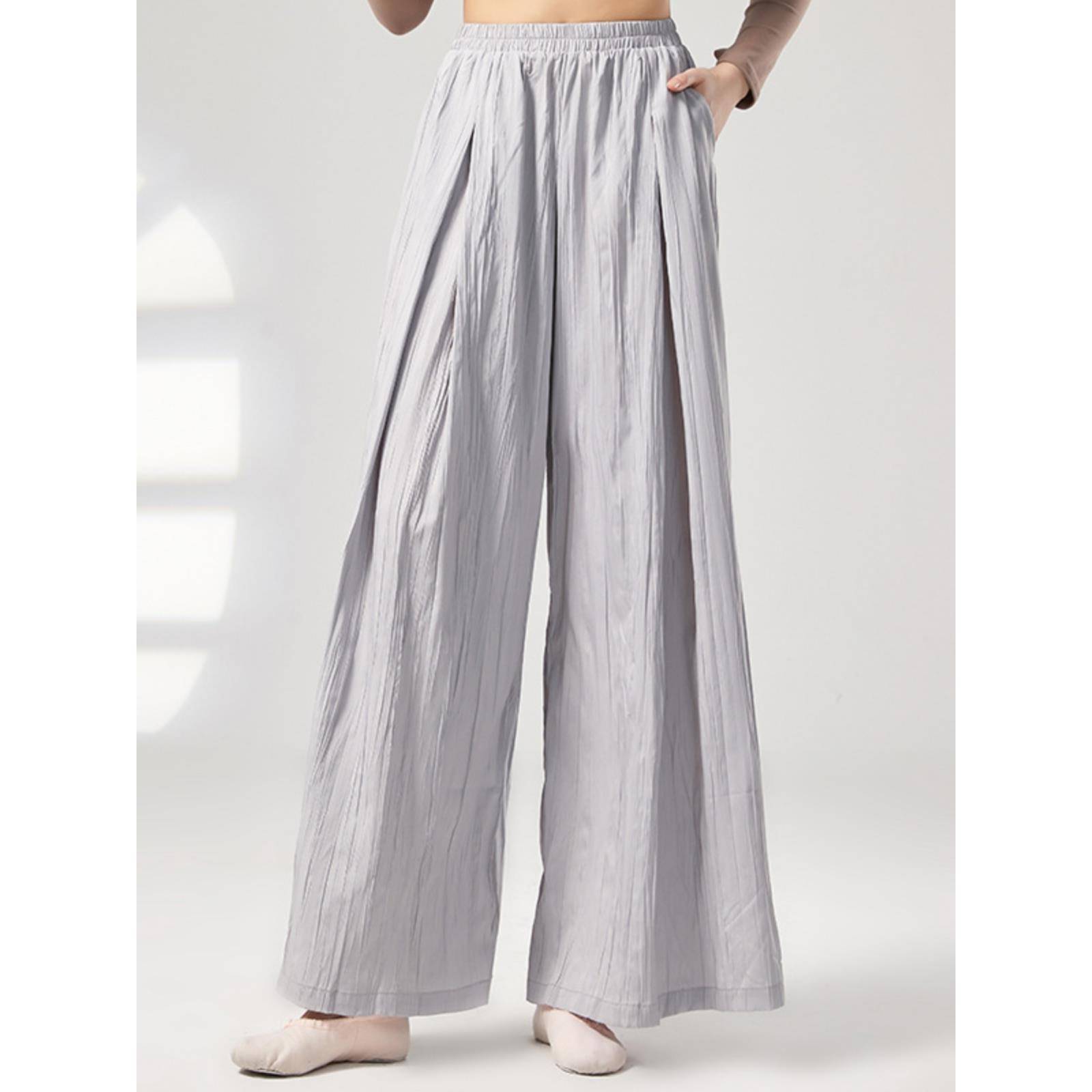 Modern dance exercises, autumn and winter wide -leg pants, Chinese classical dance clothing female teacher teacher class dance pants