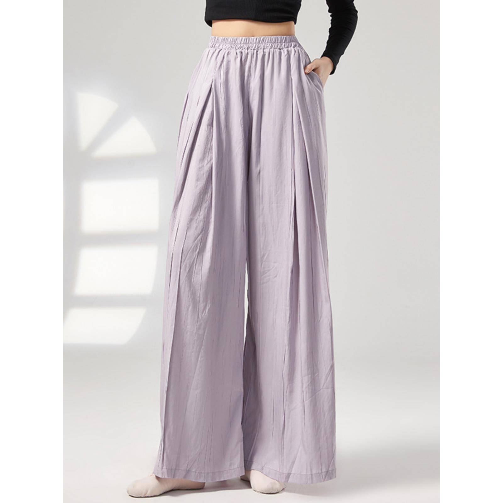 Modern dance exercises, autumn and winter wide -leg pants, Chinese classical dance clothing female teacher teacher class dance pants