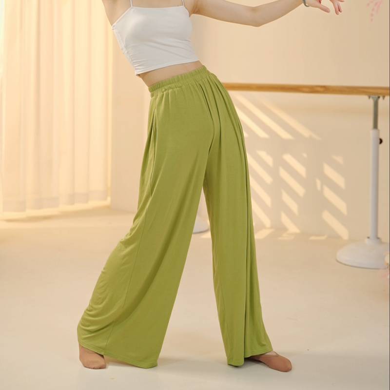 Dance pants female summer modern adult practice Chinese classical dancing daily wide leg big size Modal new pants