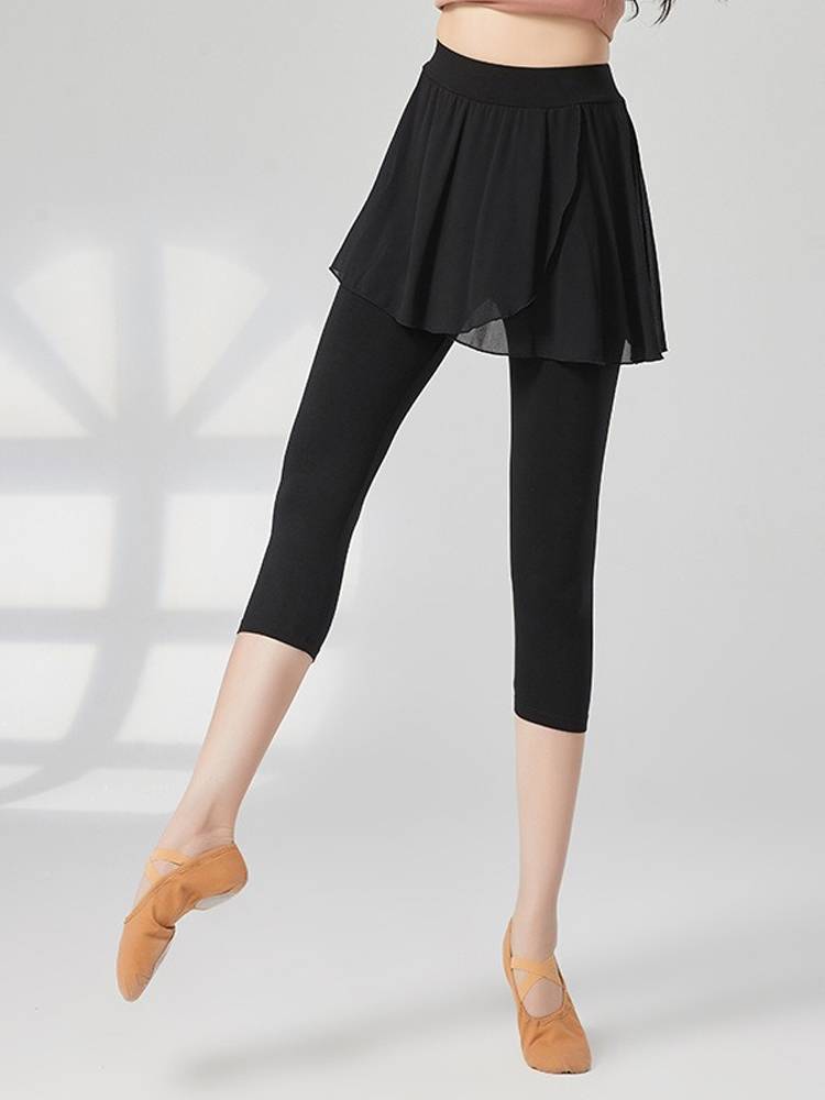 Dance practice service Modern dance pants black teacher Chinese classical dance skirt dance dance skirt tight body pants