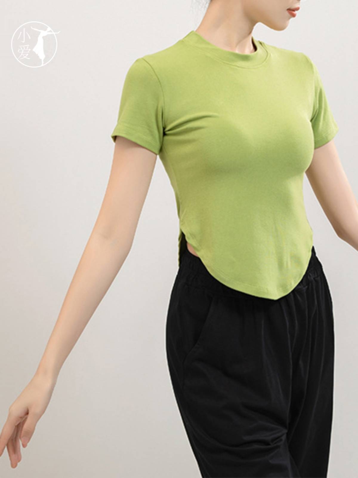 Modern dance dance clothing practice clothes cotton pants black loose adult lace ethnic classic straight pants