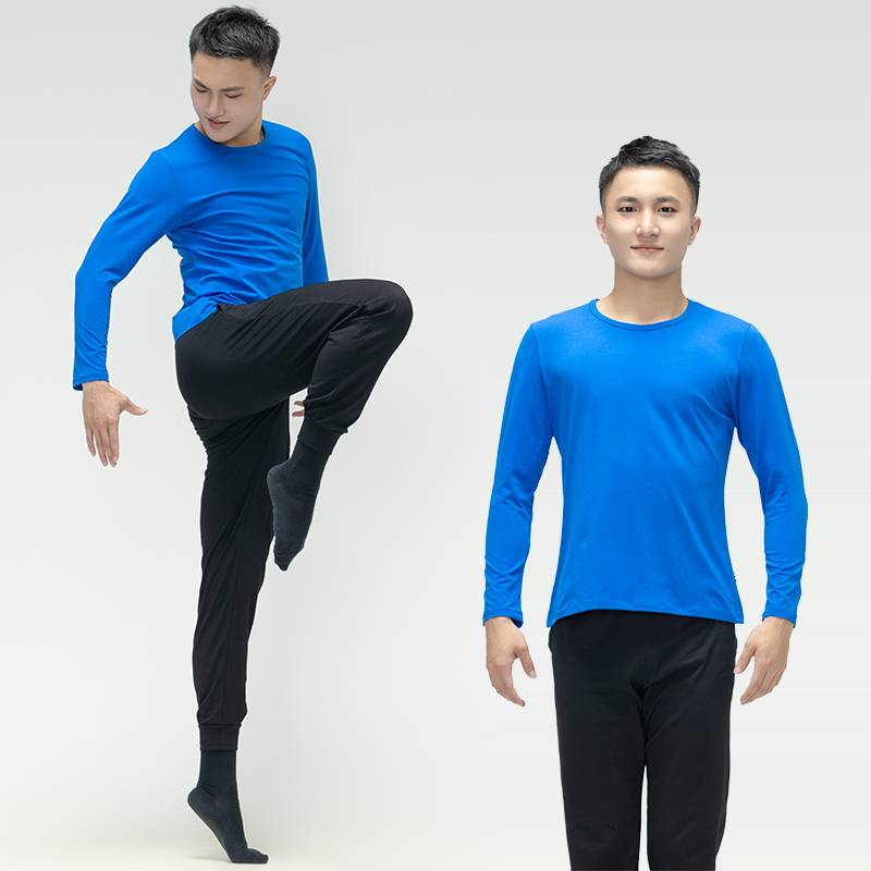 Dance art test -shaped sportswear men's practice, dressed, cotton slim modern dance classical dance students training dance set