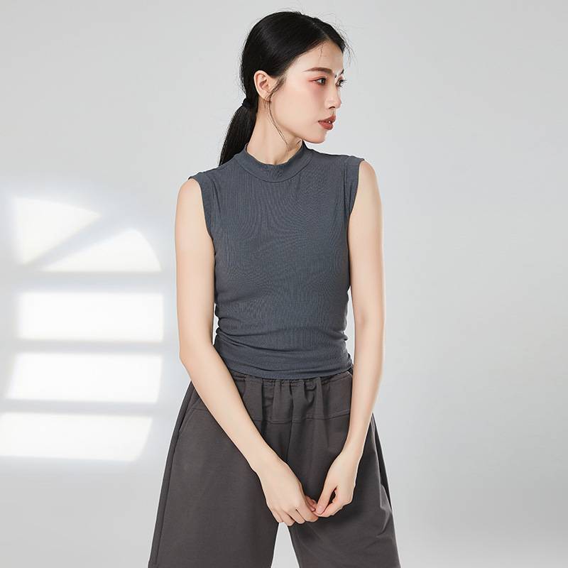 Modern dance base training vest sleeveless wearing female body exercises, yoga base top tops, dancing clothing