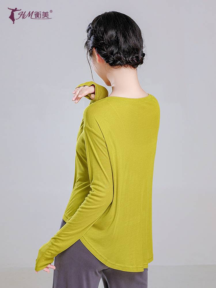 Dance practice clothing Female loose thin breathable blouse long -sleeved long sleeves reflect the classical Chinese performance of the dance