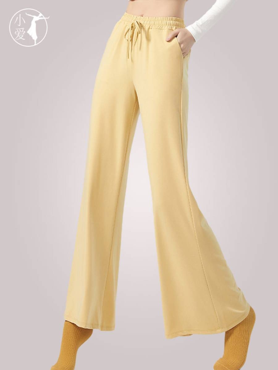 Extended Modern Dance Four Seasons Copper Copper Pants Pants Pants Pants Purple Gray Gray Relatively Legs Long Relief Hip Line