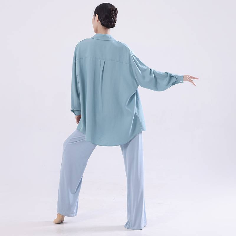 Modern dance shirt dance practice clothes loose top, female shape training clothing classical dance performance clothing gown