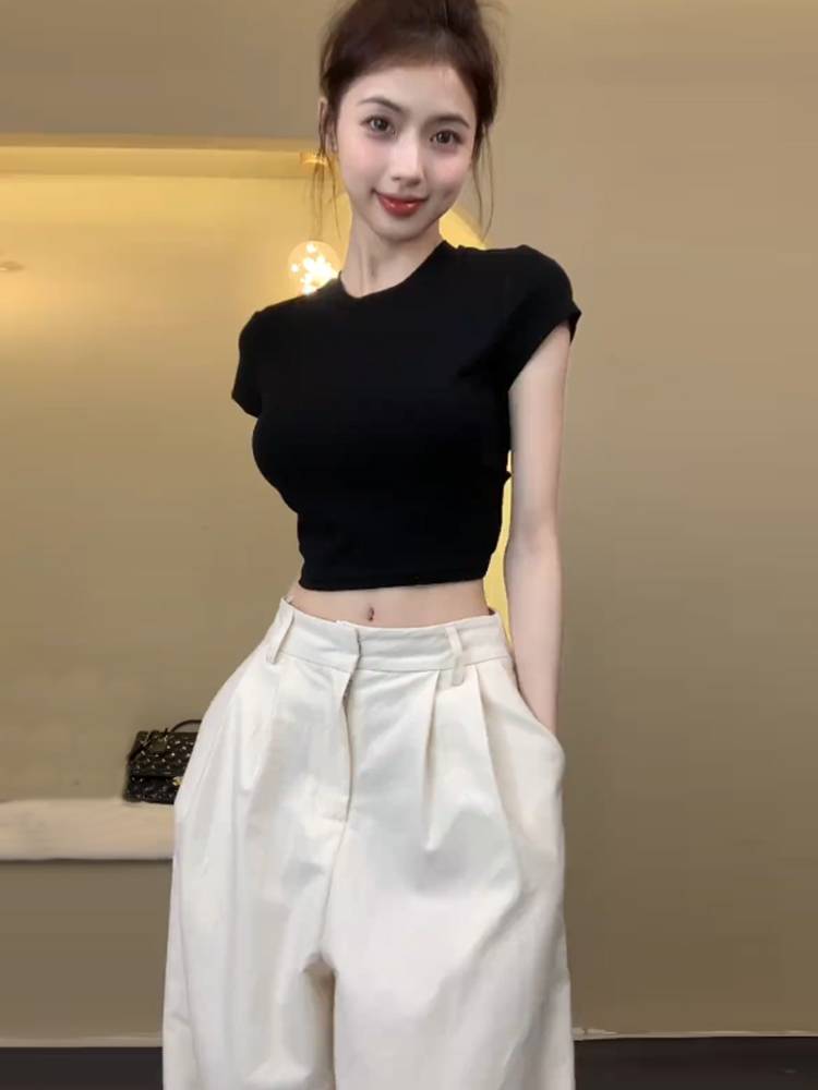 Dance practice service female drawing rope is thin modern dance shape jacket back hollow Chinese classical dance training clothing