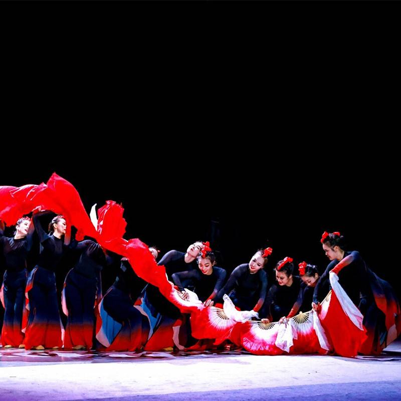 New Classical Dance Jiaozhou Yangge Modern Dance Haiyang Lift Dragon King Fan Dance Dance Dance Series Dance Art Exam