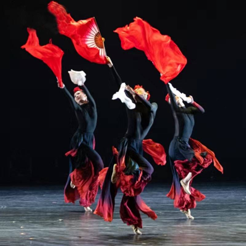 New Classical Dance Jiaozhou Yangge Modern Dance Haiyang Lift Dragon King Fan Dance Dance Dance Series Dance Art Exam