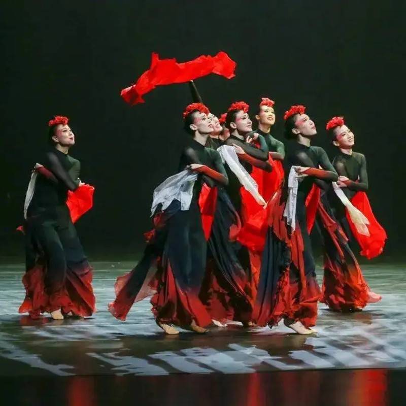 New Classical Dance Jiaozhou Yangge Modern Dance Haiyang Lift Dragon King Fan Dance Dance Dance Series Dance Art Exam