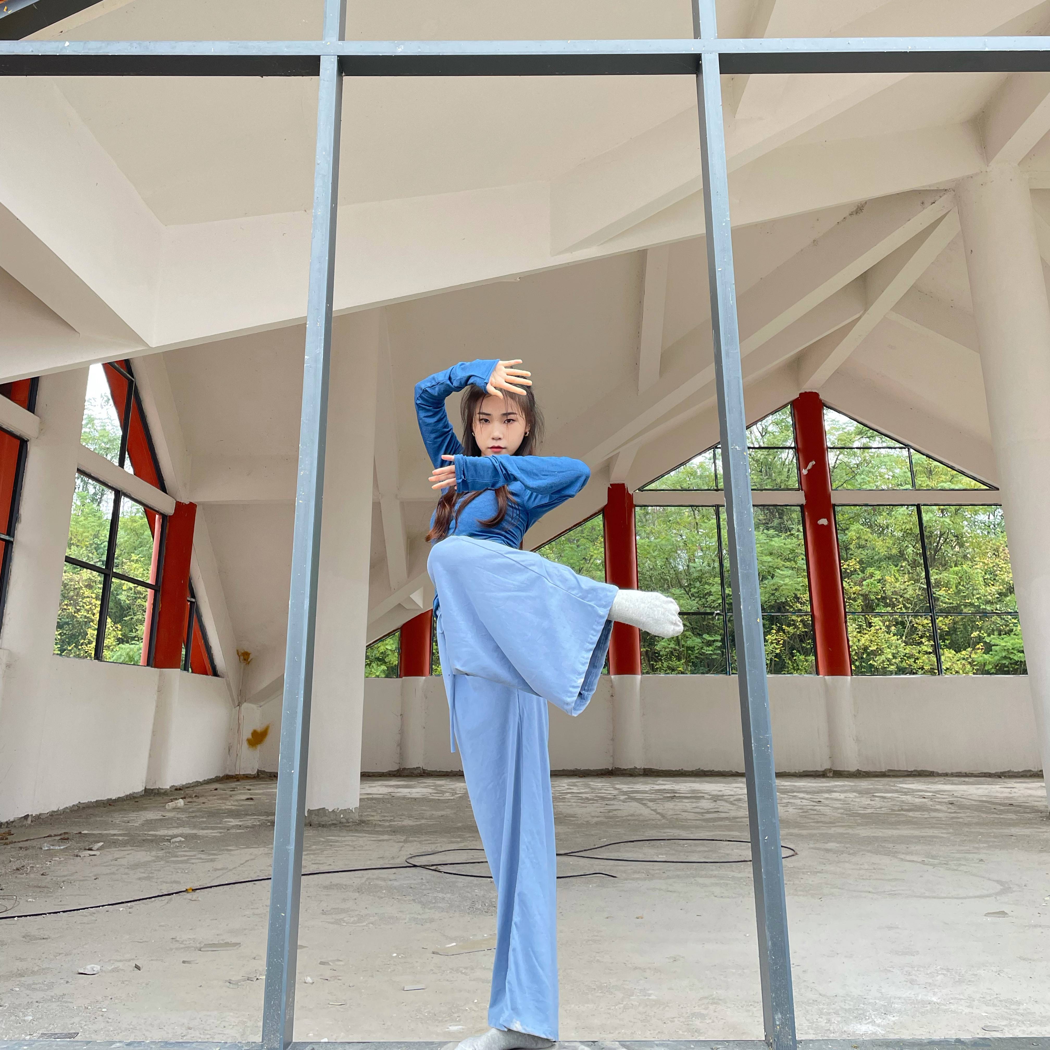 Unique Dance Modern Dance Pants Daily Practice Daily Practice Loose Pants Men and Women's same straight -legged pants