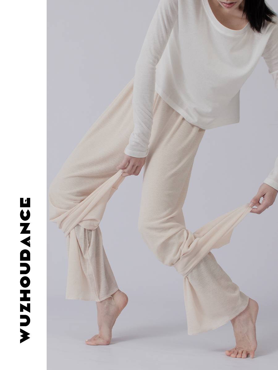 Dance Chau Danz's new modern dance exercise pants double -layer gauze dance pants adult female dance practice service ballet pants