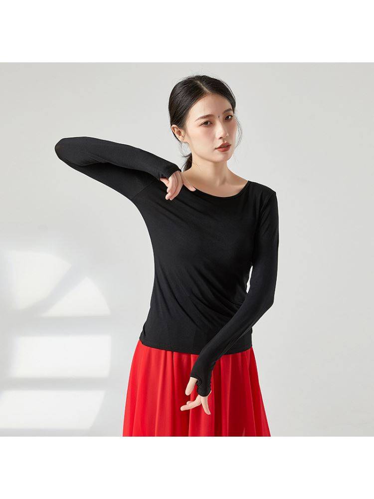 Modern dance clothing adult loose dance practice service female top yoga collection training uniform Modal set pointed to the performance service