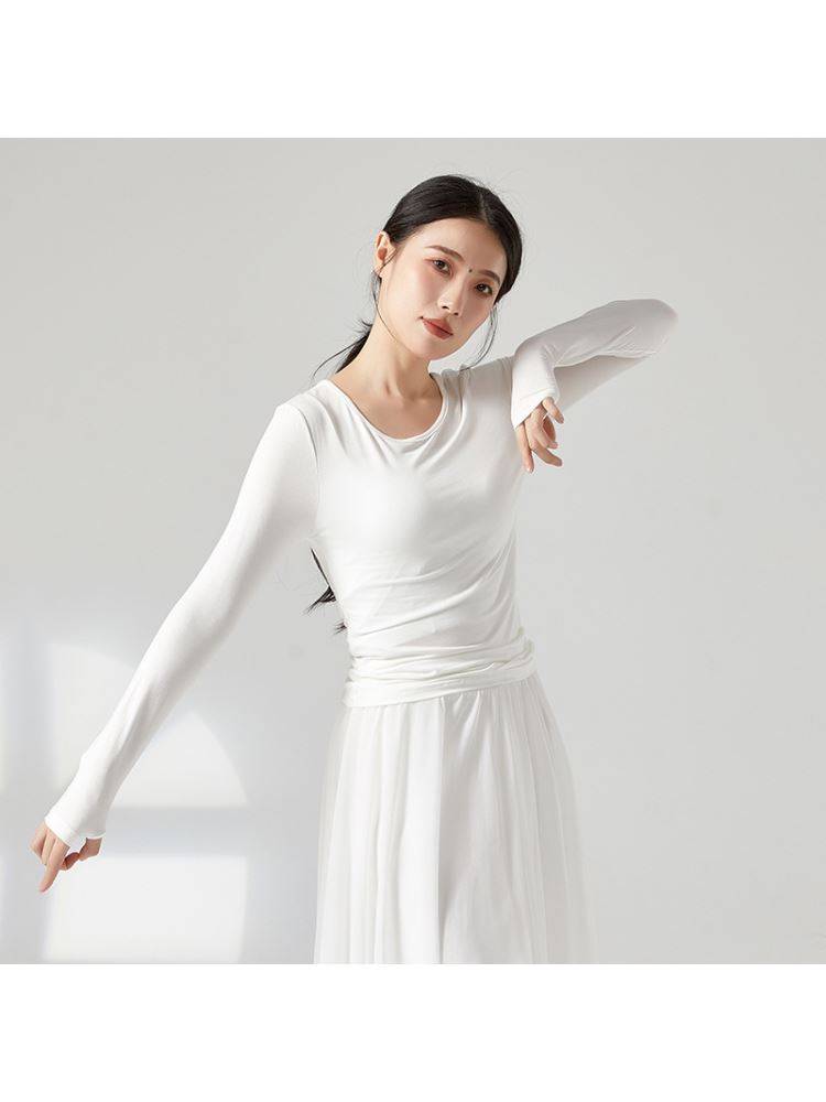 Modern dance clothing adult loose dance practice service female top yoga collection training uniform Modal set pointed to the performance service