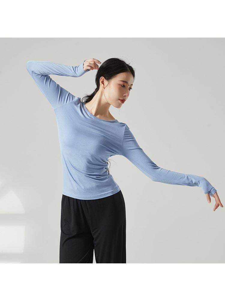 Modern dance clothing adult loose dance practice service female top yoga collection training uniform Modal set pointed to the performance service