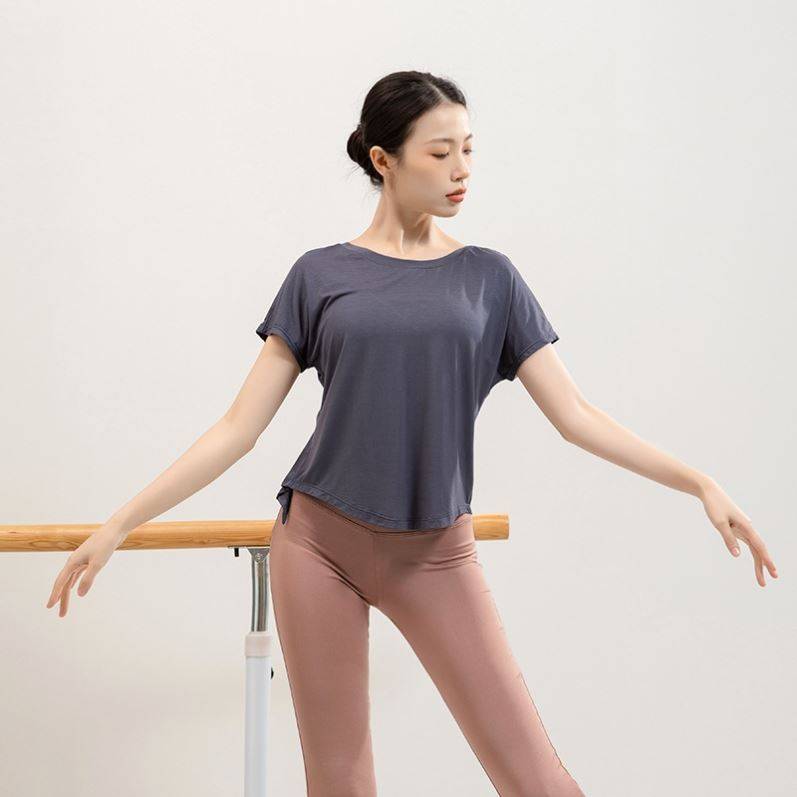 Dance teacher class service adult classical dance loose top T -shirt T -shirt Modern dance exercise dance body short sleeves